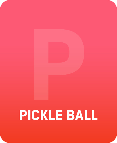 A pickleball icon with a bold letter 'P' on a gradient background, representing custom pickleball shirts, pickleball outfits, and stylish pickleball merchandise. Perfect for players looking for high-quality clothes for pickleball and performance-driven sportswear.