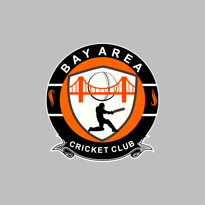 Bay Area Cricket Club logo, representing a premier cricket organization dedicated to fostering talent and promoting the sport in the Bay Area. Partnered with ONFIELD for high-quality custom cricket jerseys, cricket uniforms, and professional training kits designed for competitive players.