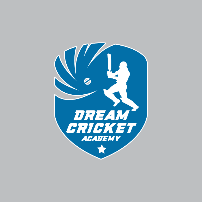 Dream Cricket Academy logo, representing a premier cricket training institution committed to nurturing young and aspiring cricketers. Partnered with ONFIELD for high-quality custom cricket jerseys, cricket uniforms, and professional training kits designed for skill development and performance.