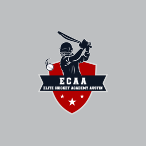 Elite Cricket Academy Austin (ECAA) logo, representing a premier cricket training institution partnered with ONFIELD for high-quality custom cricket jerseys, cricket uniforms, and training kits designed for aspiring at