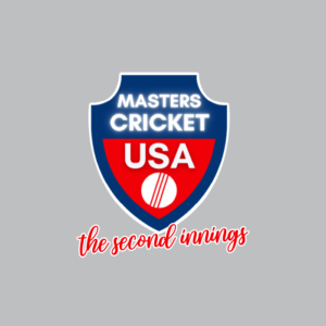 Masters Cricket USA logo with the caption 'The Second Innings,' representing a premier cricket organization dedicated to veteran cricketers. Partnered with ONFIELD for high-quality custom cricket jerseys, cricket uniforms, and training kits designed for experienced players continuing their cricket journey.