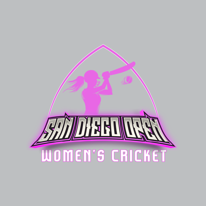 San Diego Open Women's Cricket logo, representing a premier women's cricket tournament dedicated to promoting and empowering female cricketers. Partnered with ONFIELD for high-quality custom cricket jerseys, cricket uniforms, and professional training kits designed for competitive women’s cricket.