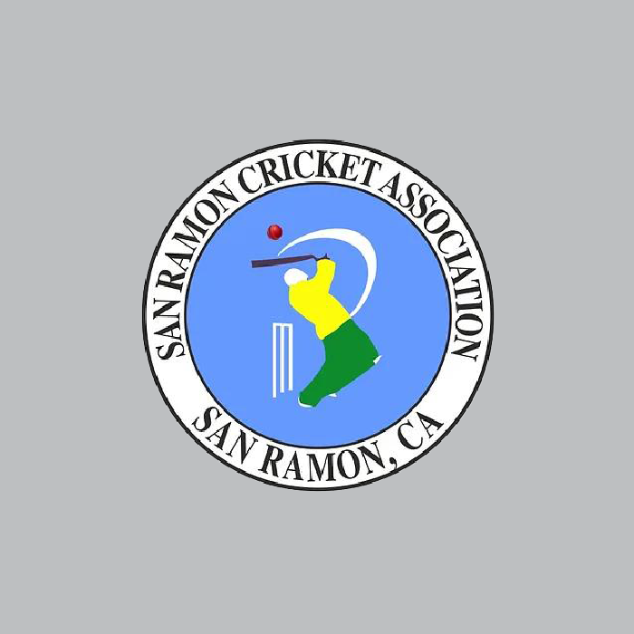 San Ramon Cricket Association logo, representing a dedicated cricket organization based in San Ramon, CA. Partnered with ONFIELD for high-quality custom cricket jerseys, cricket uniforms, and professional training kits designed for competitive and community cricket players.