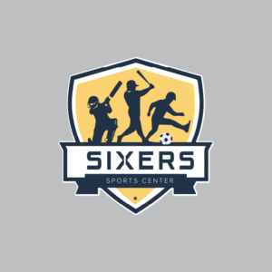 Sixers Sports Center logo, representing a premier multi-sport training facility dedicated to excellence in cricket and other sports. Partnered with ONFIELD for high-quality custom cricket jerseys, cricket uniforms, and professional training kits designed for athletes.