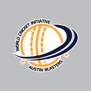 World Cricket Initiative Austin Blasters logo, representing a passionate cricket organization dedicated to fostering the sport. Partnered with ONFIELD for high-quality custom cricket jerseys, cricket uniforms, and professional training kits designed for competitive players.