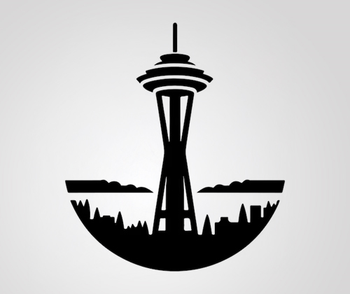 Graphic representation of Seattle Cricket Hub, showcasing its support for local cricket teams, leagues, and custom cricket apparel solutions.